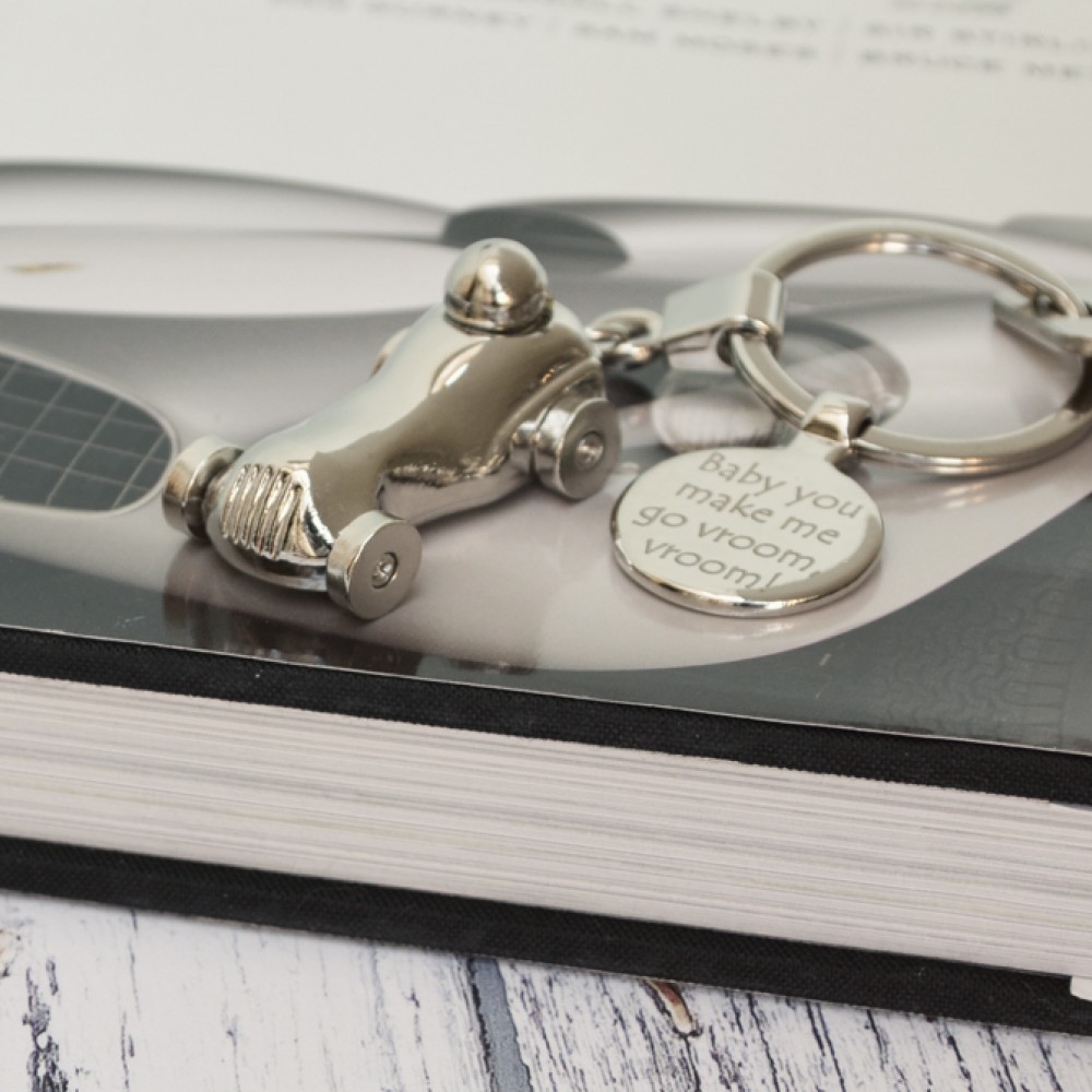 Personalised Racing Car Keyring